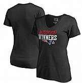 Women New England Patriots Pro Line by Fanatics Branded Super Bowl LI Champions Winner V Neck T-Shirt Black FengYun,baseball caps,new era cap wholesale,wholesale hats